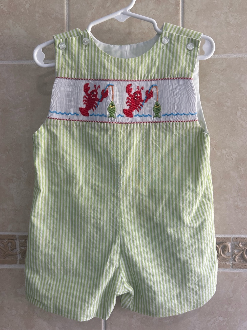 Anavini Smocked Crawfish Lobster Fishing Jonjon